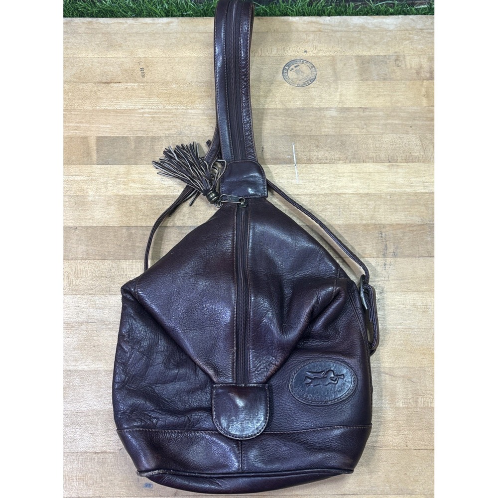 American Angel Genuine Leather Backpack Shoulder Bag Brown Boho Western Vintage